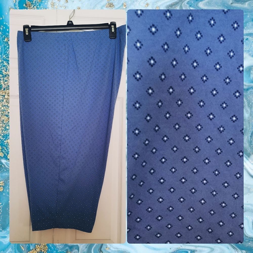 #345 Laura Scott powder blue capris.sze.3X